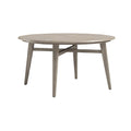 Modern Round Dining Table with Wooden Finish
